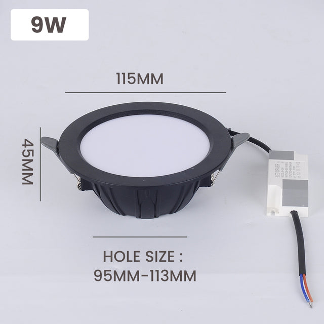 Integrated Die-casting LED Down Light LED Downlight AC85-265V 5w/7w/9w/12w/20w Spot Lightings Ceiling Panel Downlights Indoor