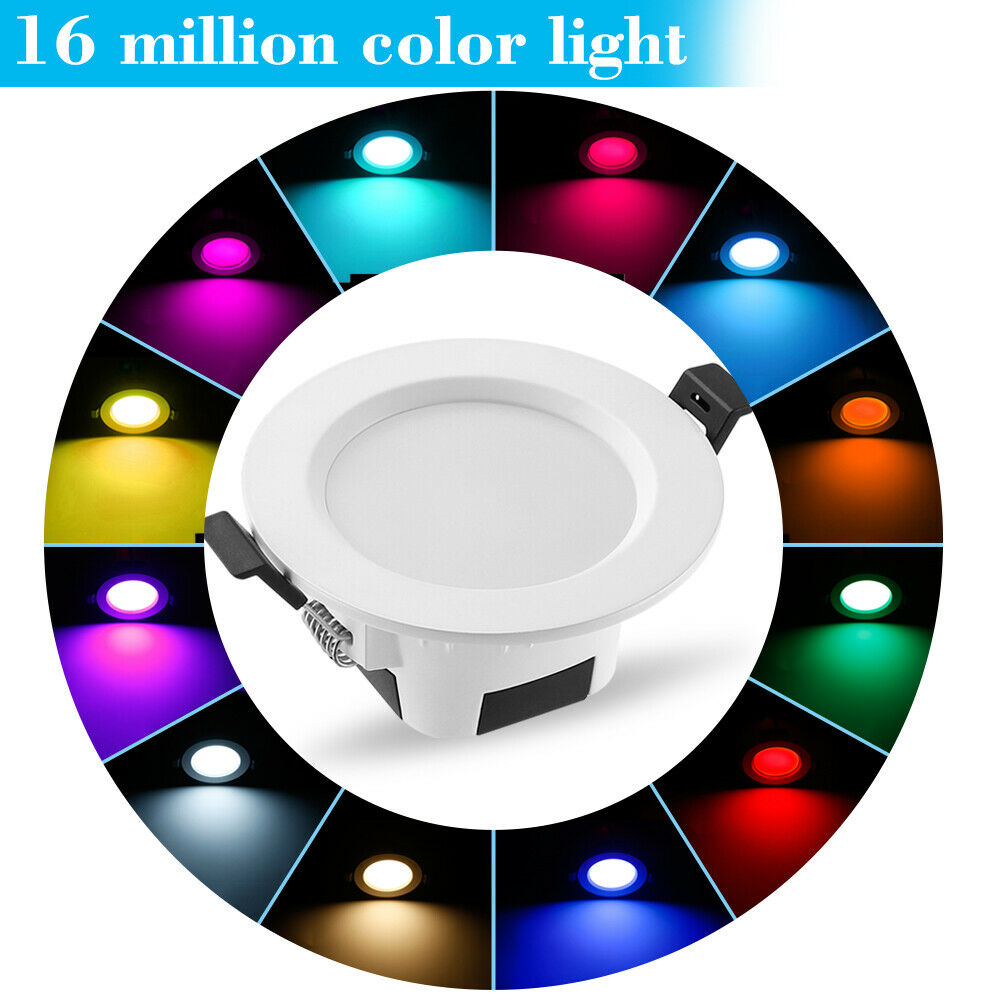 Smart Bluetooth-compatible APP LED Downlight RGB/WW/CW Ceiling Round Lamp 5W 9W 16 Color Changing Spot Light Indoor Lighting
