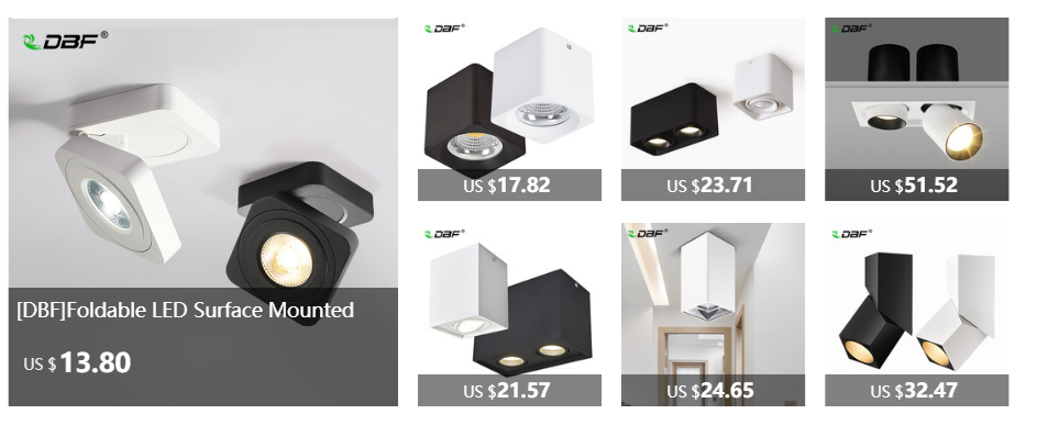 LED Ceiling Lamp 7W 9W 12W 15W COB Downlight LED 85-265V LED Recessed Down lamp led lights for home with led driver Dimmable