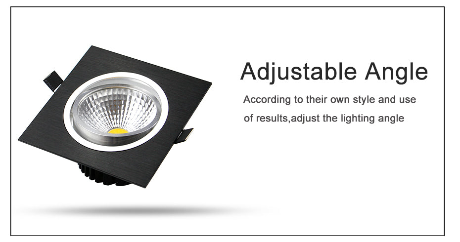 LED Ceiling Lamp 7W 9W 12W 15W COB Downlight LED 85-265V LED Recessed Down lamp led lights for home with led driver Dimmable