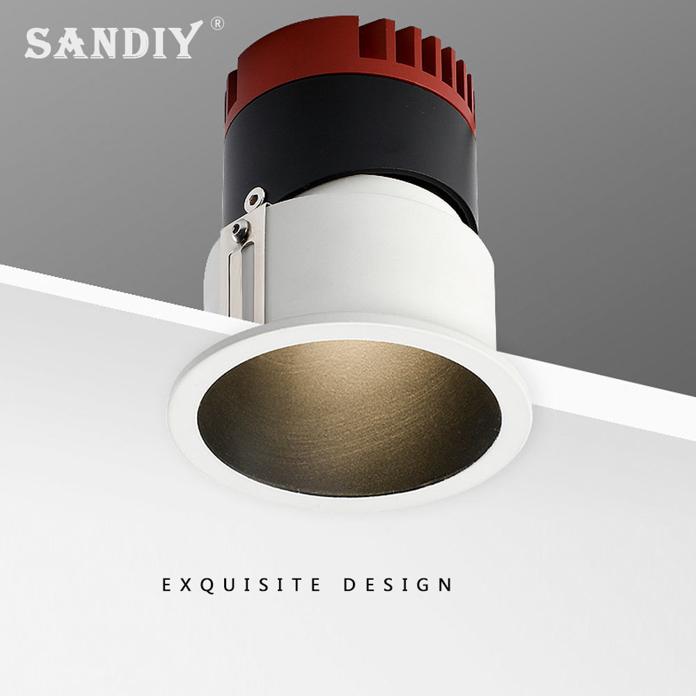 Recessed Ceiling Downlight 7W /12W Flush Mount Spotlight Rotatable Angle LED Spotlight for Foyer Kitchen Bedroom Home Lightings