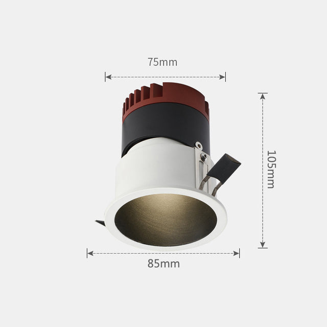 Recessed Ceiling Downlight 7W /12W Flush Mount Spotlight Rotatable Angle LED Spotlight for Foyer Kitchen Bedroom Home Lightings