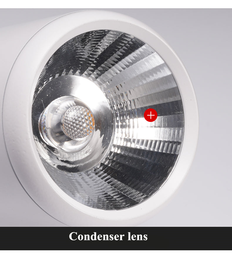 Dimmable rotating LED downlight surface mounted adjustment COB ac85-265V 5W7W10W12W15W LED ceiling spotlight