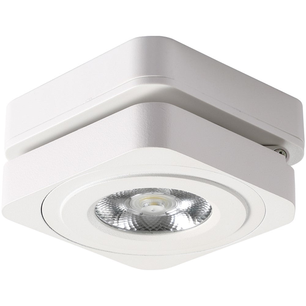 DBF Foldable LED Surface Mounted Downlight 5W 7W 10W Ultra-thin Square 360 Degree Rotatable 3000K/4000K/6000K Ceiling Spot Light