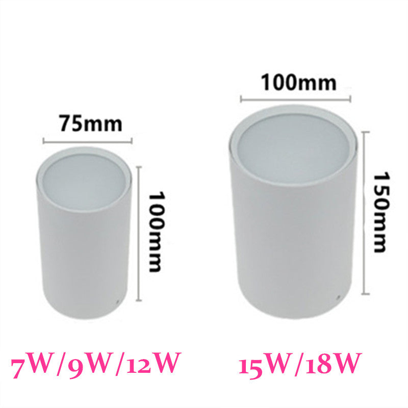 Dimmable LED Downlight Surface Mounted Ceiling Lamp with Wire Hanging 7W 9W 12W 15W 18W AC85-265V Ceiling Spot Light Home decoration