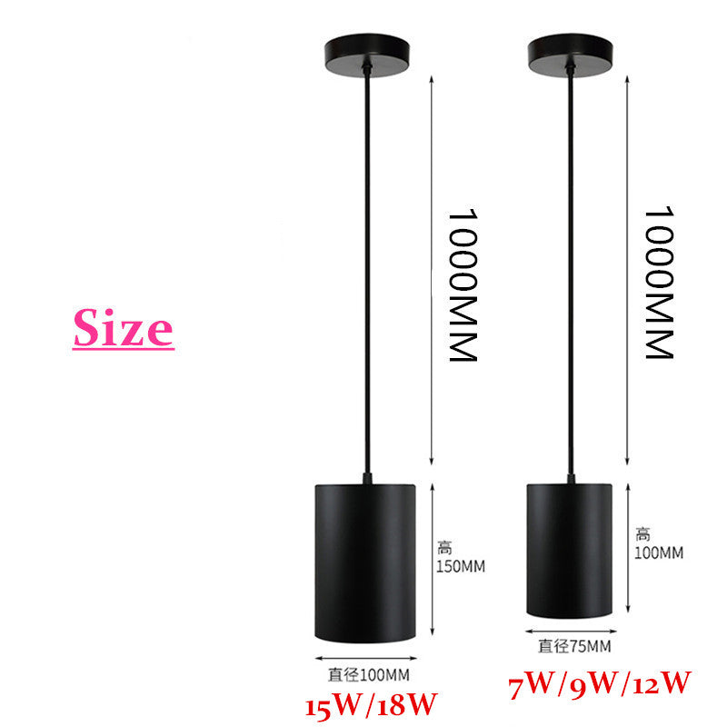 Dimmable LED Downlight Surface Mounted Ceiling Lamp with Wire Hanging 7W 9W 12W 15W 18W AC85-265V Ceiling Spot Light Home decoration