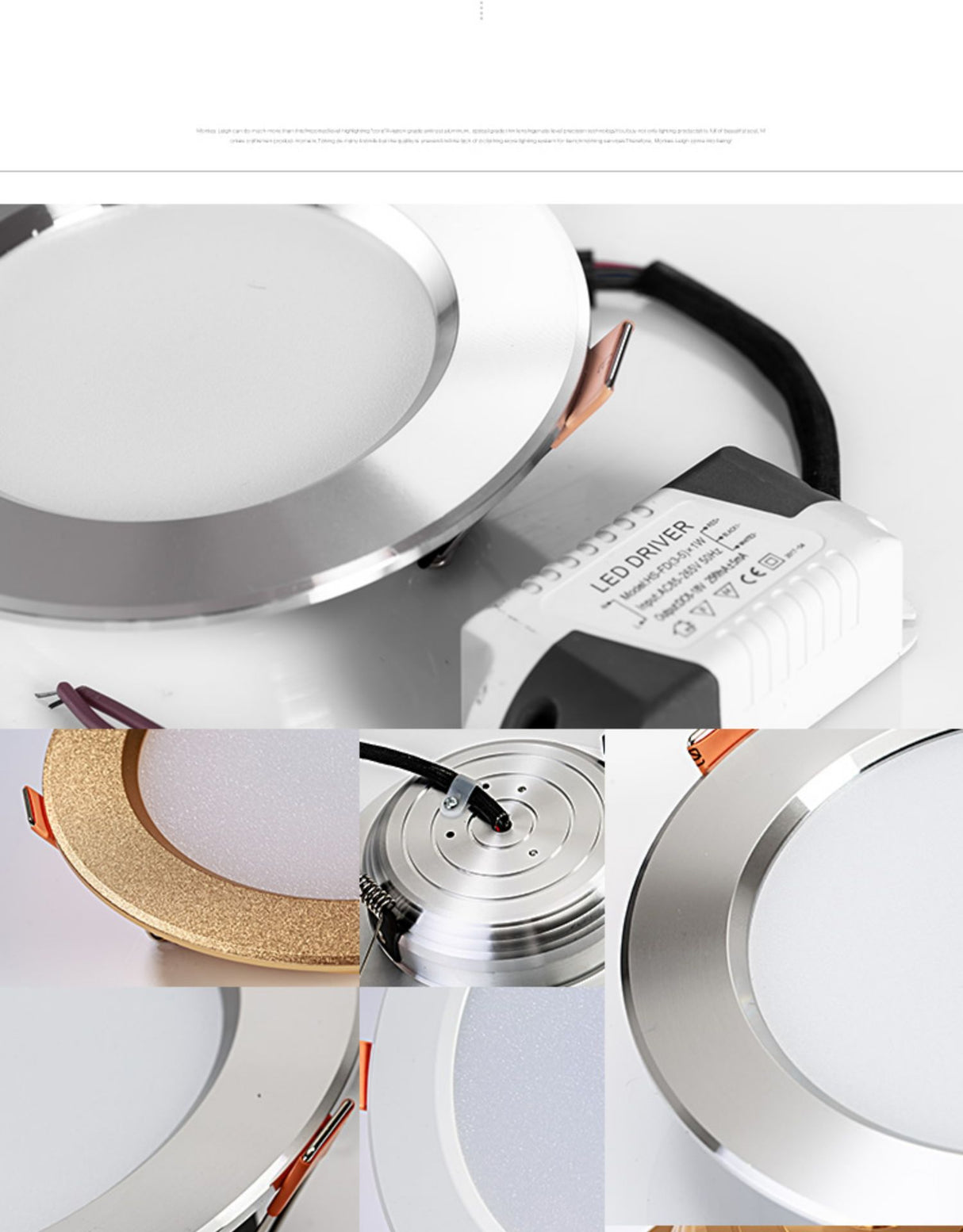 Saiyo LED Downlight 10pcs/lot Three Colors Dimming 5W 7W Recessed Gold White Silver Ceiling Lamp Aluminum Indoor Lighting