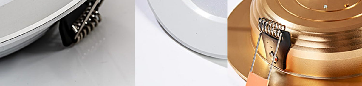 Saiyo LED Downlight 10pcs/lot Three Colors Dimming 5W 7W Recessed Gold White Silver Ceiling Lamp Aluminum Indoor Lighting