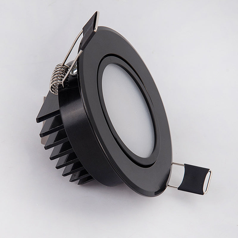 Anti Fog Black Led Downlight Lamps Cob Ceiling Spot Light 5W 7W 9W 12W 90-265V Dimmable Ceiling Installation Lighting Indoor