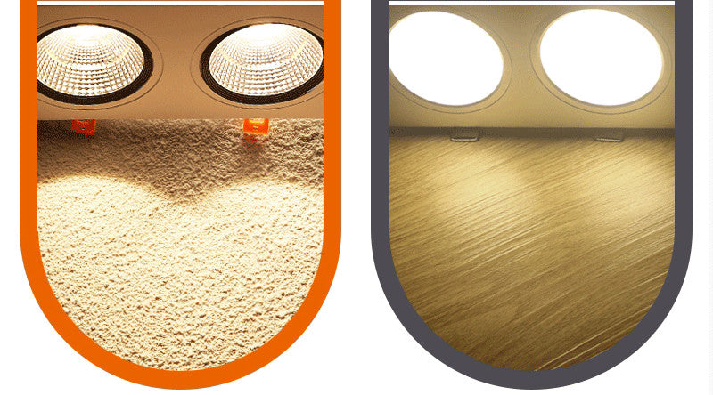 Super Bright LED Recessed Ceiling Lamp Square Downlight COB 7W 9W 12W 24W 36W LED Spot light decoration led light AC 110V 220V