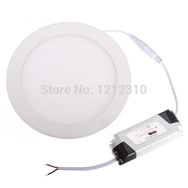 NEW Hot Ultra Thin Design 3W 4W 6W 9W 12W 15W 25W LED Surface Ceiling Recessed Grid Downlight / Round Panel Light