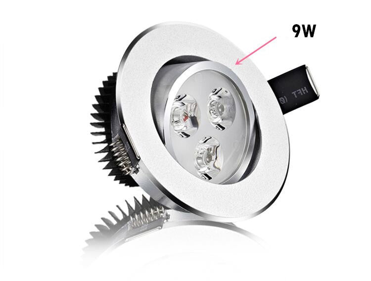 LED Dimmable Downlight COB 9W 12W 15W 21W Recessed LED Spot light AC 110V 220V 85-265V decoration Ceiling Lamp
