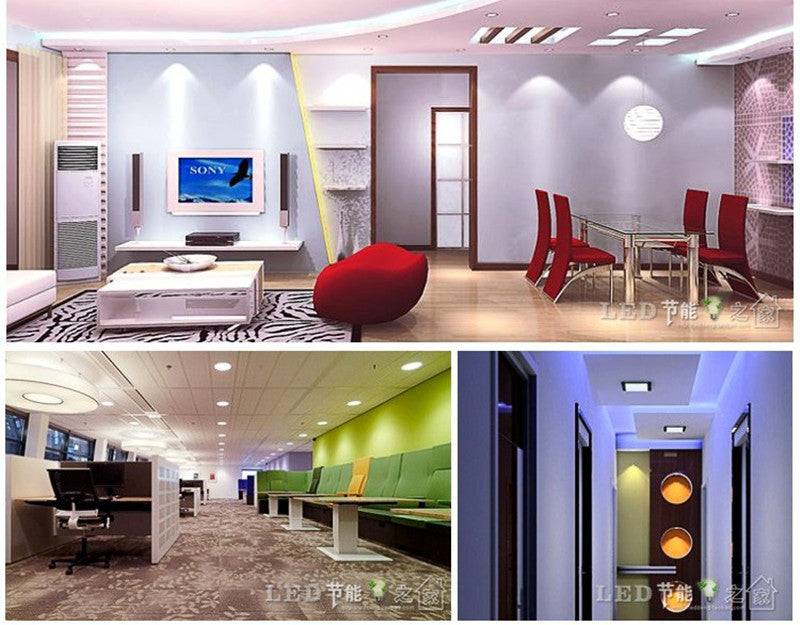 Led Ceiling Light, Recessed Led down Light, 10pcs/Lot 6W/9W/12W/15W/25W AC85-265V Led Square Panel Light indoor lighting