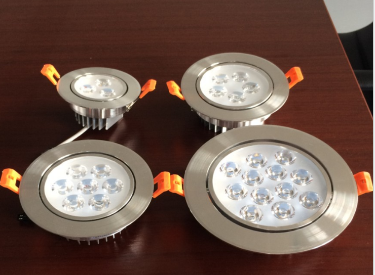 Round dimmable downlight 3W/6W/10W/14W/18W/24W/36W LED ceiling spotlight embedded high-power ceiling spotlight ac85-265V