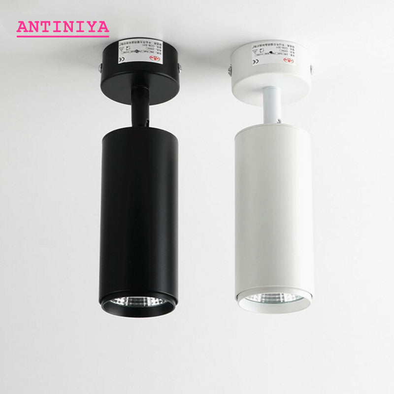 Foldable 360° Rotatable LED Downlights Surface Mounted COB LED Ceiling Spot lights 7W 10W 12W LED Lamps Background Wall Lighting