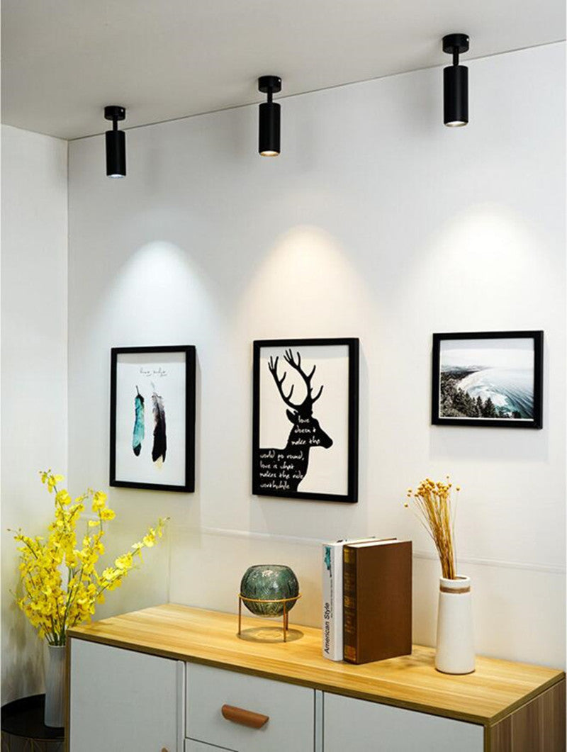 Foldable 360° Rotatable LED Downlights Surface Mounted COB LED Ceiling Spot lights 7W 10W 12W LED Lamps Background Wall Lighting