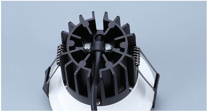 Anti-glare Dimmable Led Downlights COB Ceiling Spot Light 10W 12W 15W 18W AC90-265V Recessed Narrow Border Indoor Lighting