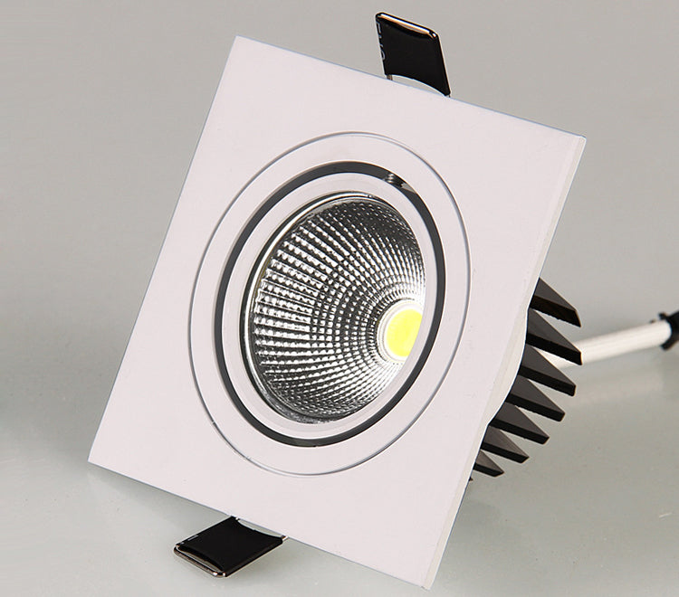 Ceiling Lamp 7W 9W 12W AC110V 220V LED Spot light Recessed decoration LED Dimmable Bright Square Downlight