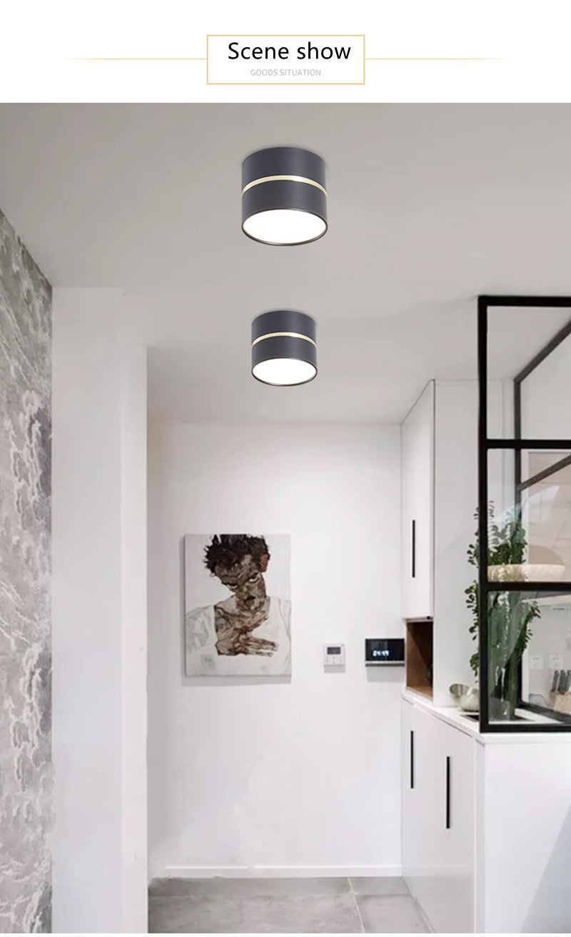 LED Spotlights Anti-Glare Downlight 7w 9w 12w Living Room Bedroom Corridor Store Surface Mounted Downlight 220v Ceiling Lamps