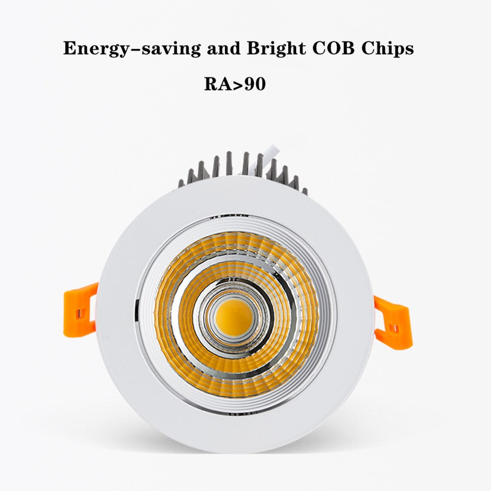COB AC85-265V LED downlight 5W 9W 12W Warm White 3000k Pure White 6000k Spot Lights Indoorled downlight