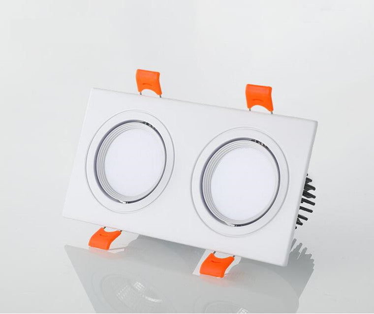 Dimmable Square Recessed COB LED Downlights 7W 9W 12W 18W 24W LED Ceiling Lamps AC85-265V LED Ceiling Spotlights Indoor Lighting