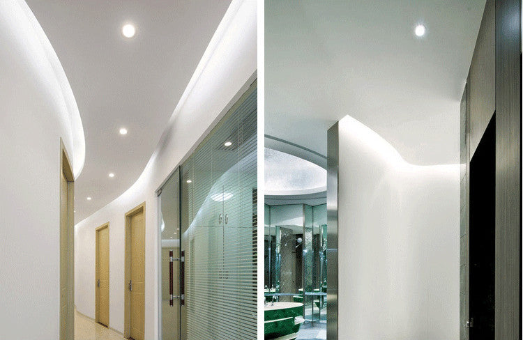 Anti Glare Dimmable COB LED Downlights 5W/7W/10W/12W LED Ceiling Spot Lights Warm Cold White Background Lamps Indoor Lighting