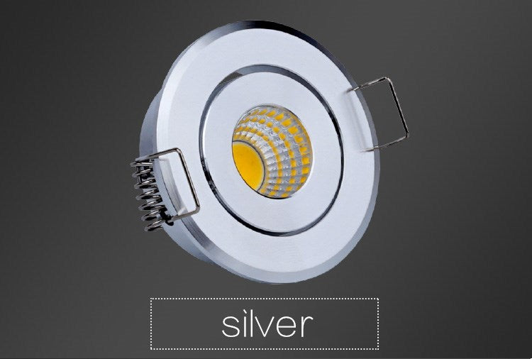 LED downlight Dimmable COB Mini Led Spot 5W AC 85-265V LED Downlight Satin Nickel Miniature Indoor Outdoor Ceiling Spot
