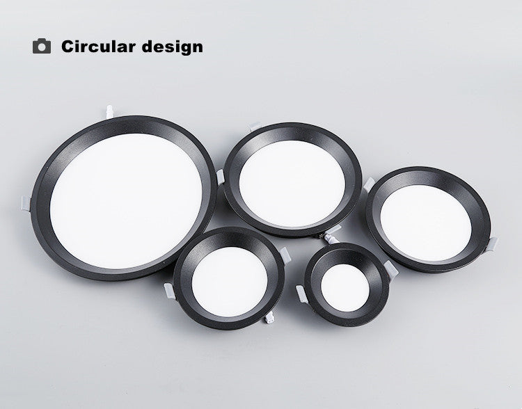 LED Downlight 5W 9W 12W 16W 22W Round Square Embedded LED Panel Light Downlight Black LED Ceiling Lamp Lights AC110V 220V