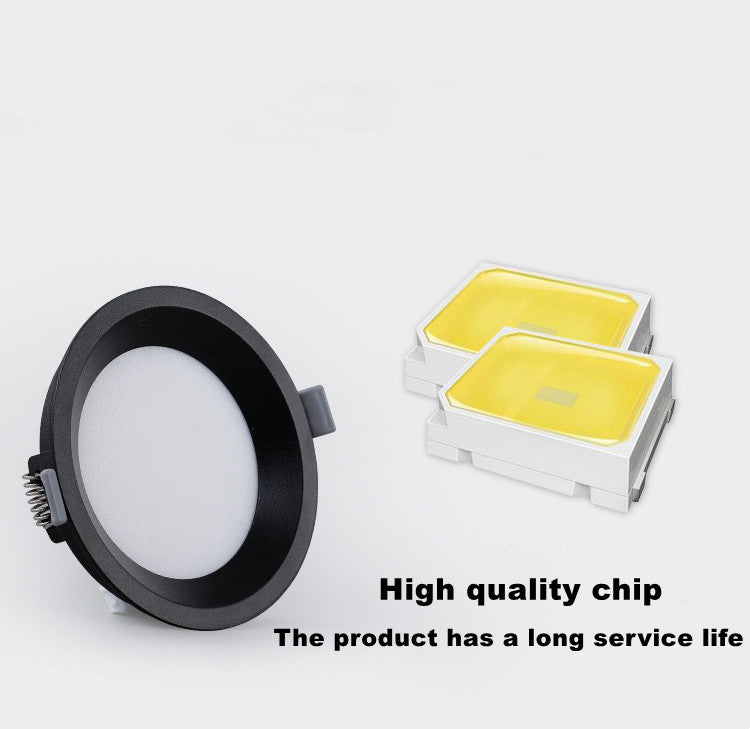 LED Downlight 5W 9W 12W 16W 22W Round Square Embedded LED Panel Light Downlight Black LED Ceiling Lamp Lights AC110V 220V