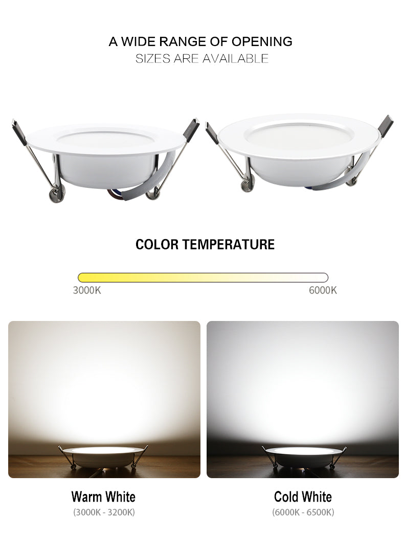 LED Downlight 18W 15W 12W 9W 7W AC220V 230V Spot LED Lamp Waterproof downlight Home Decor Round Recessed Spot Light