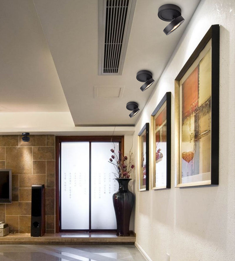 Slim Ceiling lamp Dimmable LED Downlight 5W 7W 10W 12W Round Recessed Lamp Foldable and 360 degree rotatable LED Spot Lighting