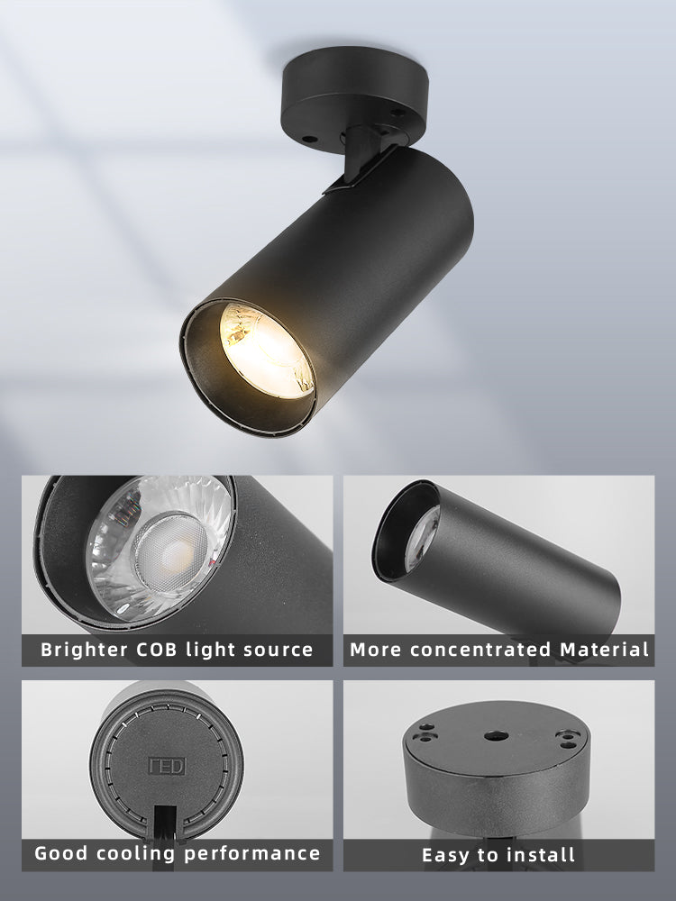 Foldable Led Downlights Lamp 220V 40W Led Spot Light Surface Mounted Spotlight Lamp Led Lighting Fixture for Living Room Kitchen