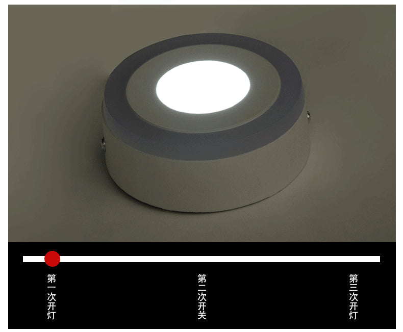 Ultra-thin LED Panel Light Recessed RGB Downlight With Remote Control 6W 9W 24W Round Square Double Color Ceiling Lamp Fixture