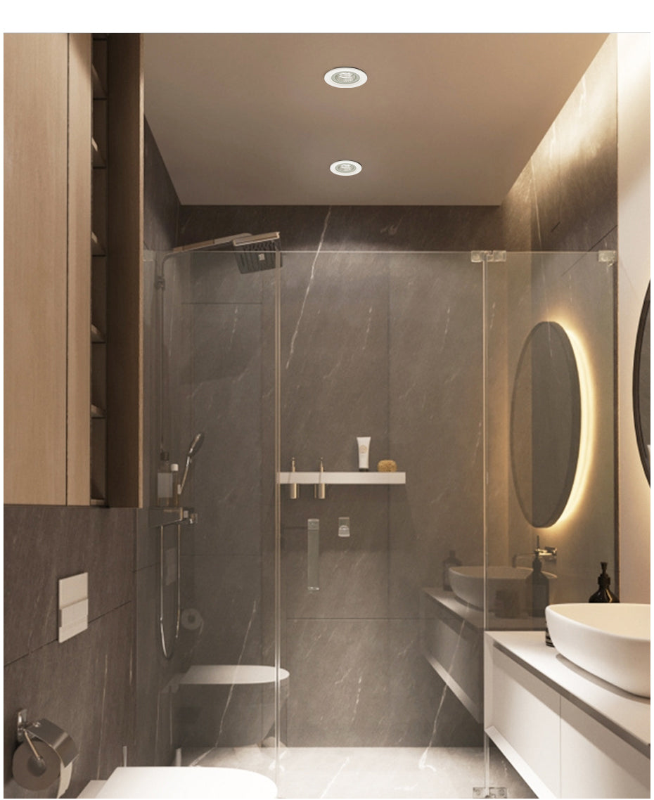 IP65 Waterproof Led Downlight 220V 110V Ceiling Lamp 12W Recessed Down light Round Led Panel Light 15W Spotlight Indoor Lights