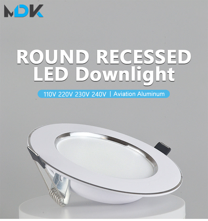 LED Downlight Ceiling Spot 3W 5W 7W 9W 12W 15W 18W 220V Round Recessed Lamp 230V 240V 110V Bulb Bedroom Kitchen Indoor Lighting
