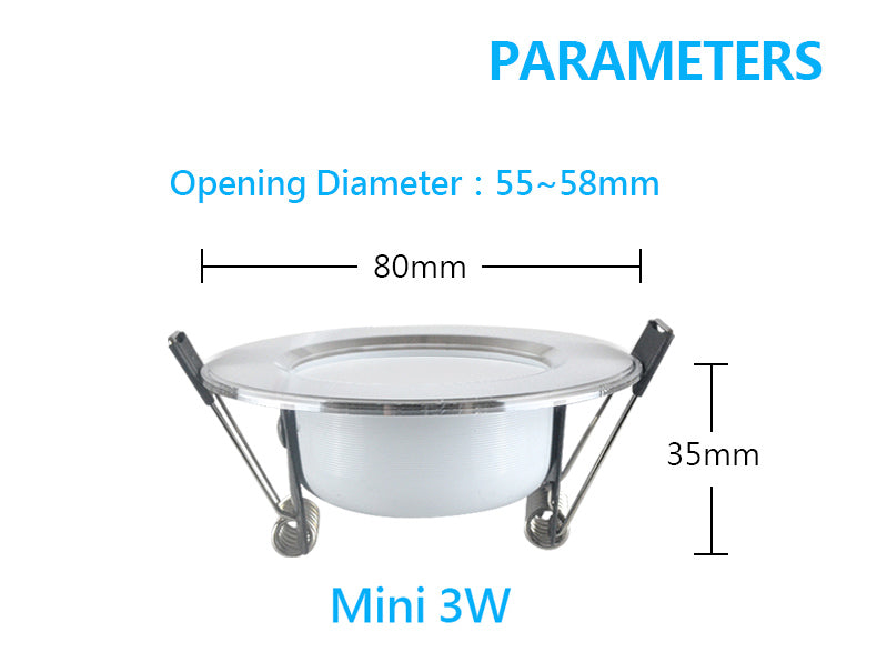 LED Downlight Ceiling Spot 3W 5W 7W 9W 12W 15W 18W 220V Round Recessed Lamp 230V 240V 110V Bulb Bedroom Kitchen Indoor Lighting