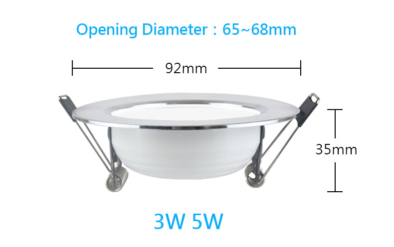 LED Downlight Ceiling Spot 3W 5W 7W 9W 12W 15W 18W 220V Round Recessed Lamp 230V 240V 110V Bulb Bedroom Kitchen Indoor Lighting