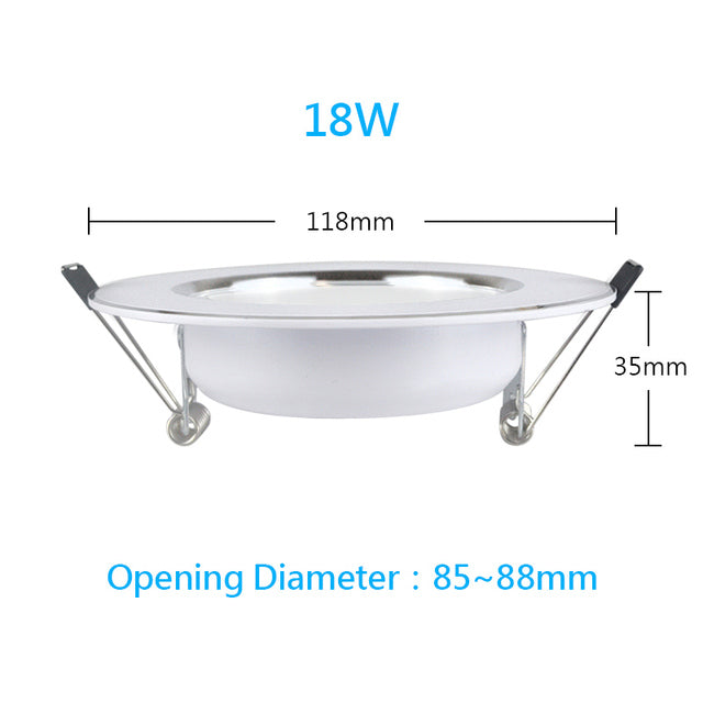 LED Downlight Ceiling Spot 3W 5W 7W 9W 12W 15W 18W 220V Round Recessed Lamp 230V 240V 110V Bulb Bedroom Kitchen Indoor Lighting