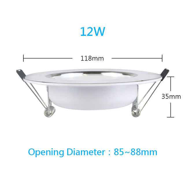 LED Downlight Ceiling Spot 3W 5W 7W 9W 12W 15W 18W 220V Round Recessed Lamp 230V 240V 110V Bulb Bedroom Kitchen Indoor Lighting