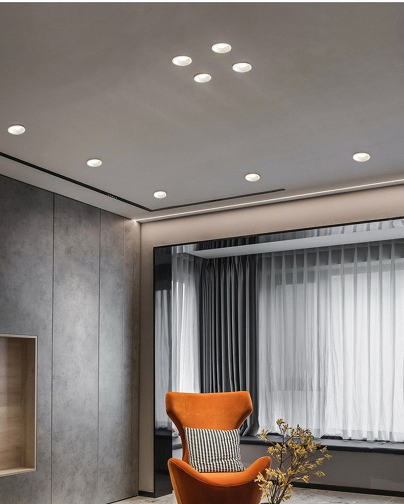 Dimmable Recessed Anti Glare LED Downlights 7W/9W/12W/15W/18W/24W LED Ceiling Spot Lights Background Lamps Indoor Lighting