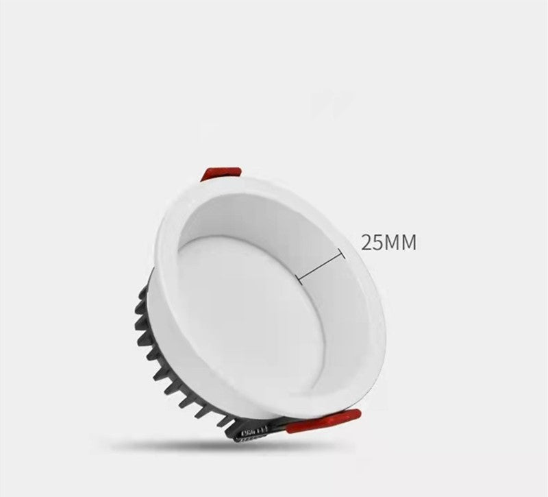 Dimmable Recessed Anti Glare LED Downlights 7W/9W/12W/15W/18W/24W LED Ceiling Spot Lights Background Lamps Indoor Lighting