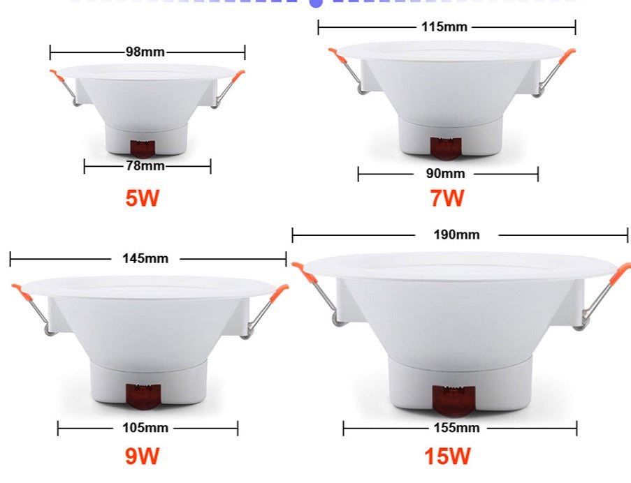 Wi-Fi Smart Ceiling Lamp Spot Led Lights 5W 7W 9W 15W 110V 220V Downlight Led importable Recessed Spots Lighting Work With Alexa