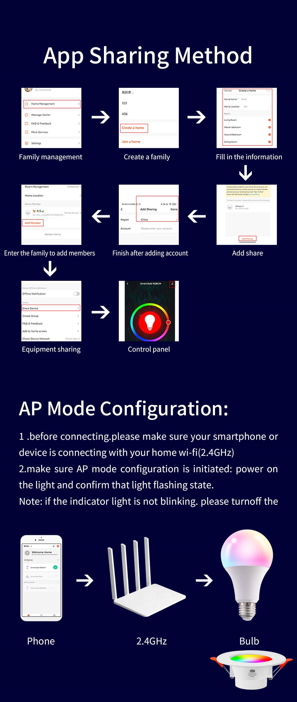 Smart LED Downlight Bluetooth TUYA WiFi Alexa Remote Control Ceiling Lamp RGBCW Color Changing Smart Life Ceiling LED Downlight