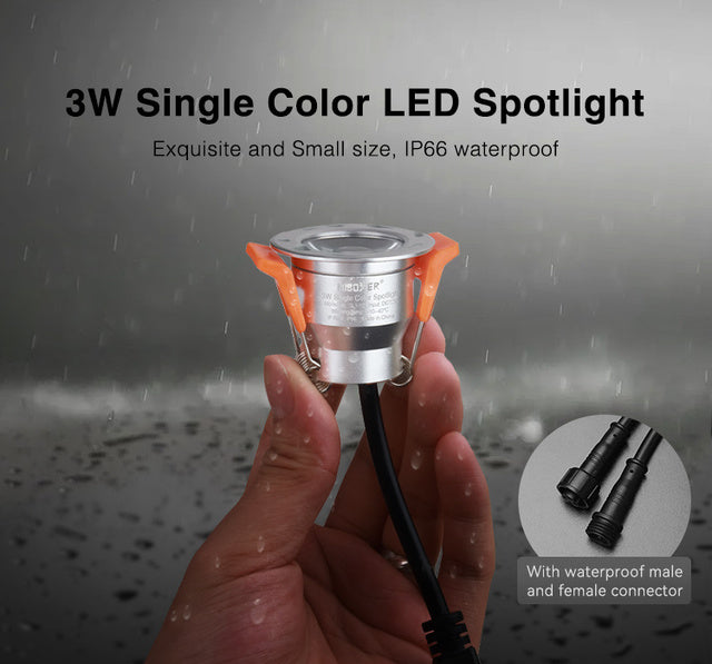 Miboxer 12V 3W Mini Single Color CCT RGB RGBW Dimmable Downlight Cabinet Lamp Wardrobe Showcase LED Waterproof Spot Light