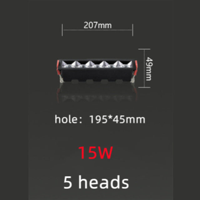 Commercial LED Downlight Square Linear Mini Spot Light 3W 9W 12W 15W 24W 27W 30W 45W Living Room Bedroom Clothing Ceiling Light