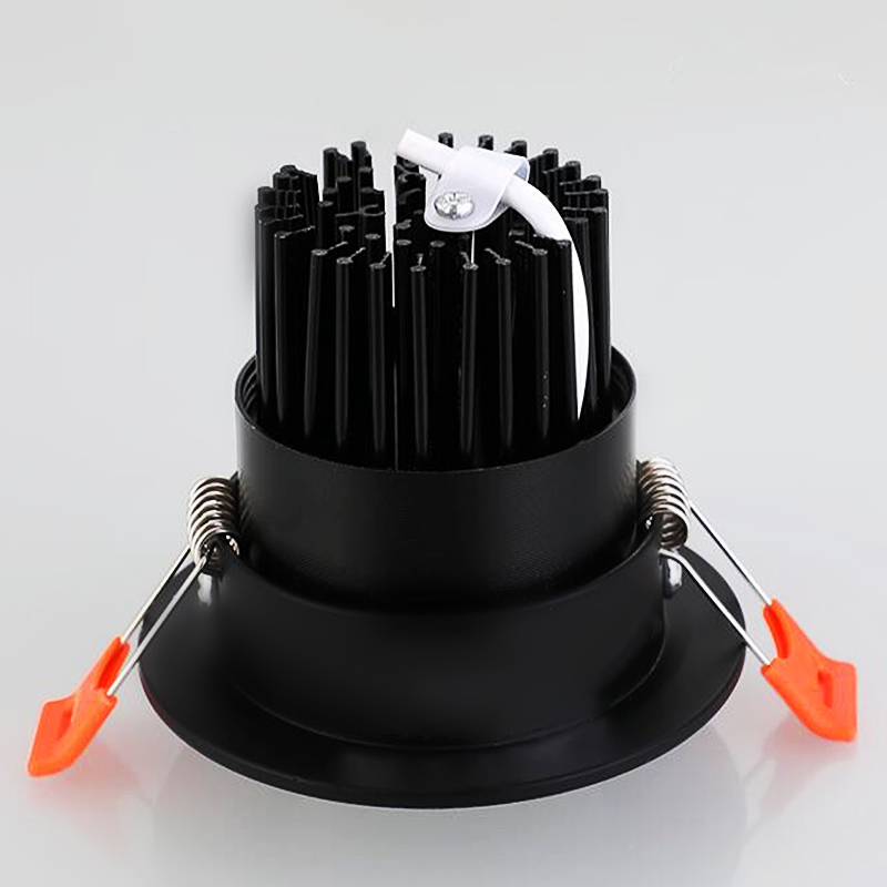 New Dimmable LED COB Spotlight Ceiling lamp AC85-265V 3W 5W 7W 9W 12W 15W Aluminum recessed downlights round led panel light