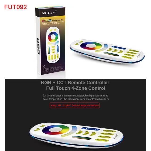 Miboxer 6W 12W Anti-glare RGB+CCT LED Downlight Work for 2.4G Remote Control & APP Voice Control