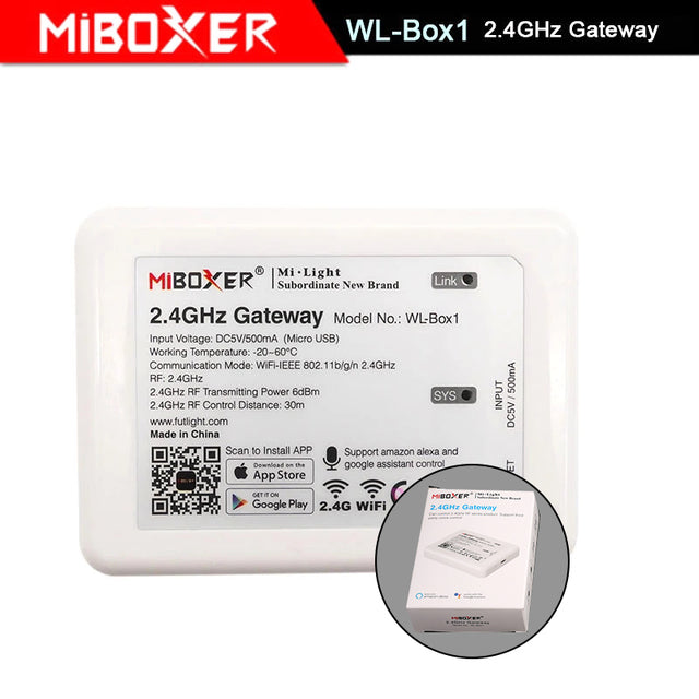 Miboxer 6W 12W Anti-glare RGB+CCT LED Downlight Work for 2.4G Remote Control & APP Voice Control