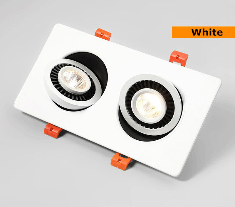 Dimmable 360 Angle Rotatable LED Recessed Downlight Epistar Chip 14W 18W 24W COB Spot Light Ceiling Lamp AC85~265V