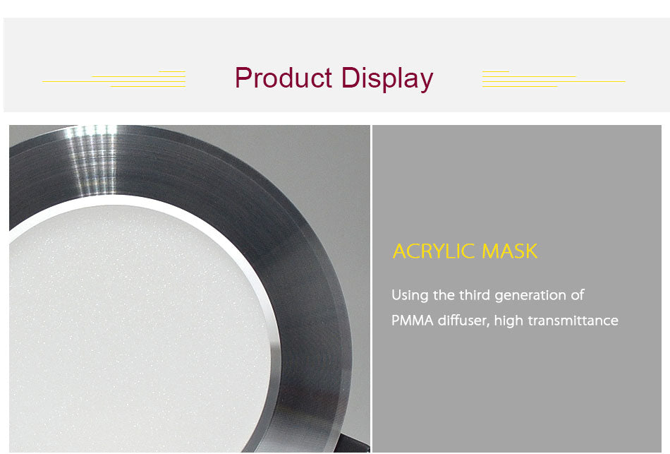 LED Downlight Ceiling silvery 3W 5W 7W 9W 12W 15W 18W Warm white cold white Bright silver led light AC 220V 230V 240V